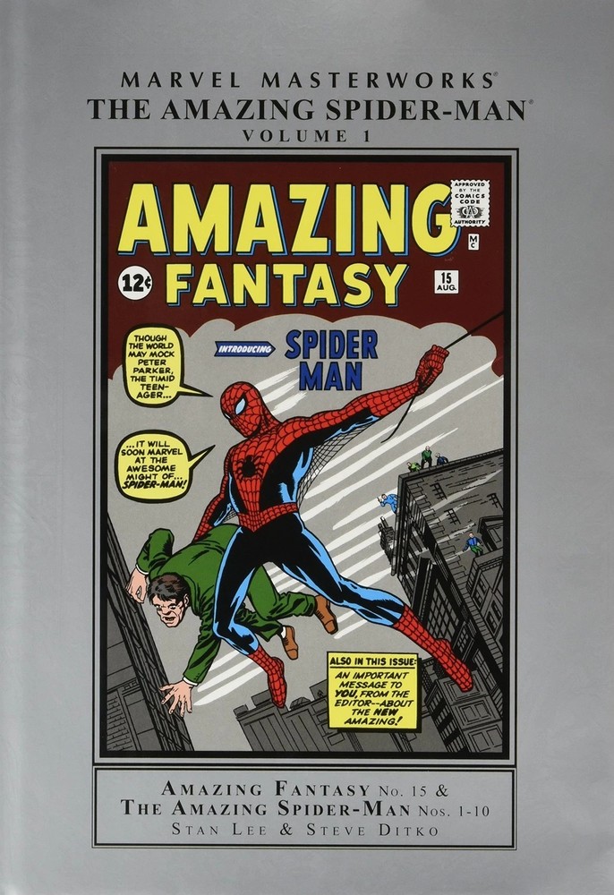 Marvel Masterworks Amazing Fantasy 15 and Amazing Spider-Man 1-10 Hardcover