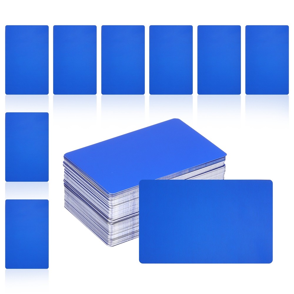 200Pcs Metal Business Card Blanks,1/64