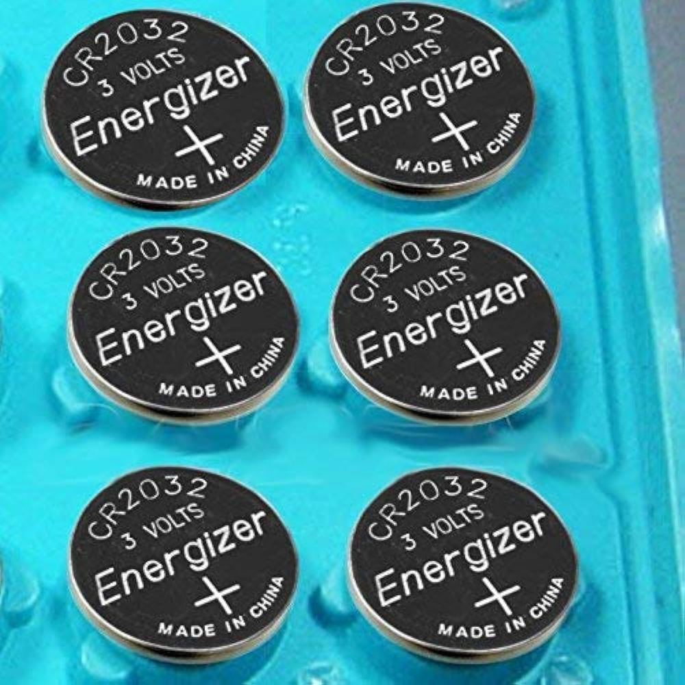 6 Pack Energizer CR2032 3V Lithium Coin Cell Battery DL2032 ECR2032 for Watches