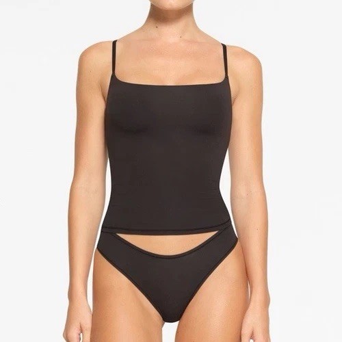 Skims Fits Everybody Cami Tank Top Onyx XS Polyamide Elastane