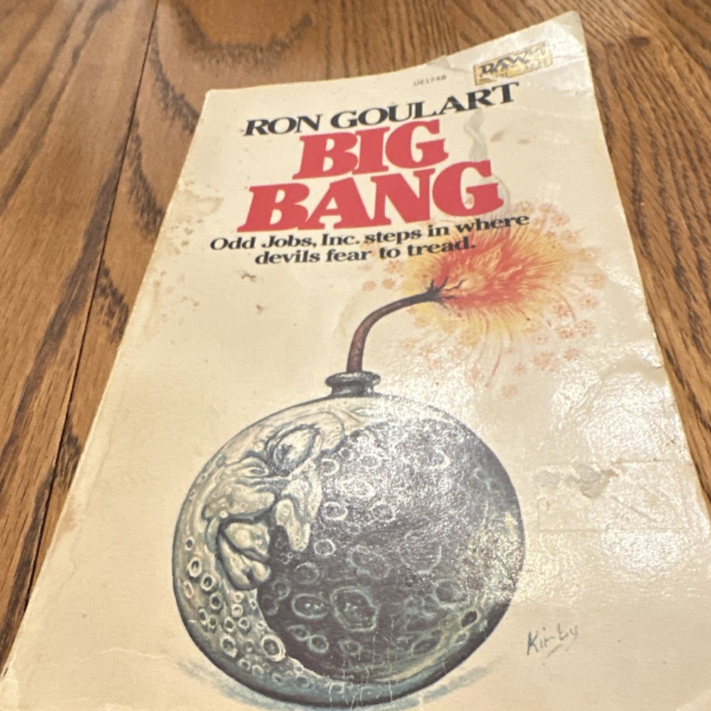 DAW Books Inc Big Bang Ron Goulart Paperback Science Fiction Kirby Vintage