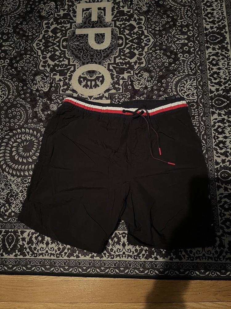 Tommy Hilfiger Mens Navy 7-Inch Swim Trunks Beach Shorts Size L