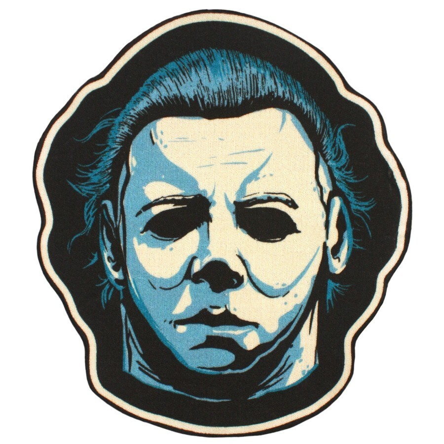 NEW Creepy Co. Halloween MICHAEL MYERS MASK Accent RUG 37x33