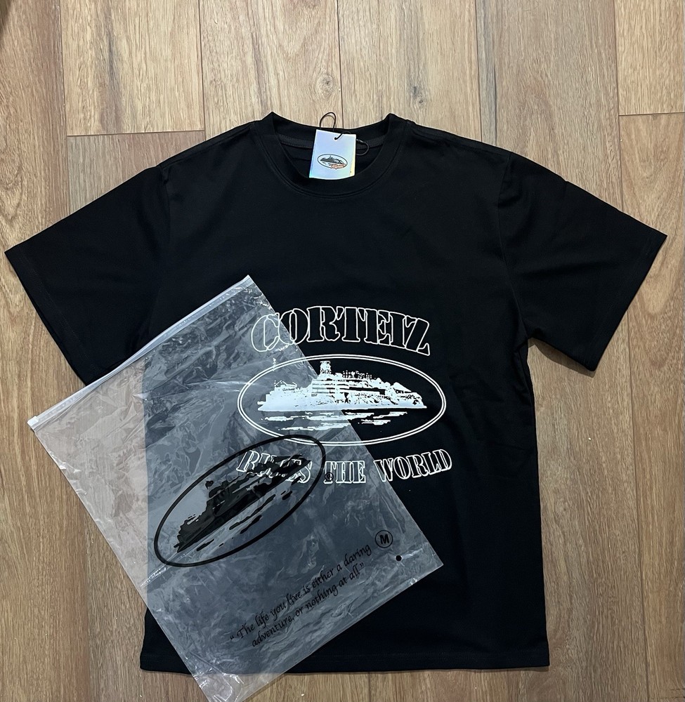 Corteiz Alcatraz Men's T-Shirt In Black - Size Medium