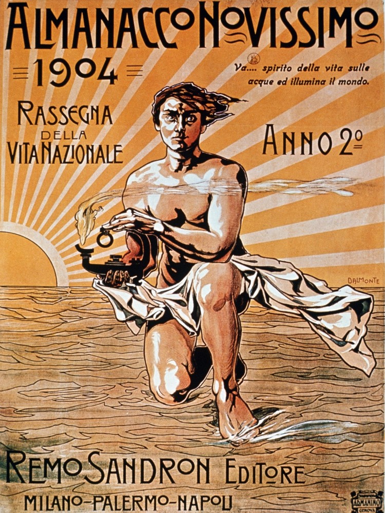 Almanacco Novissiomo Decorative Poster. Graphic Art. Wall Interior Design. 2394