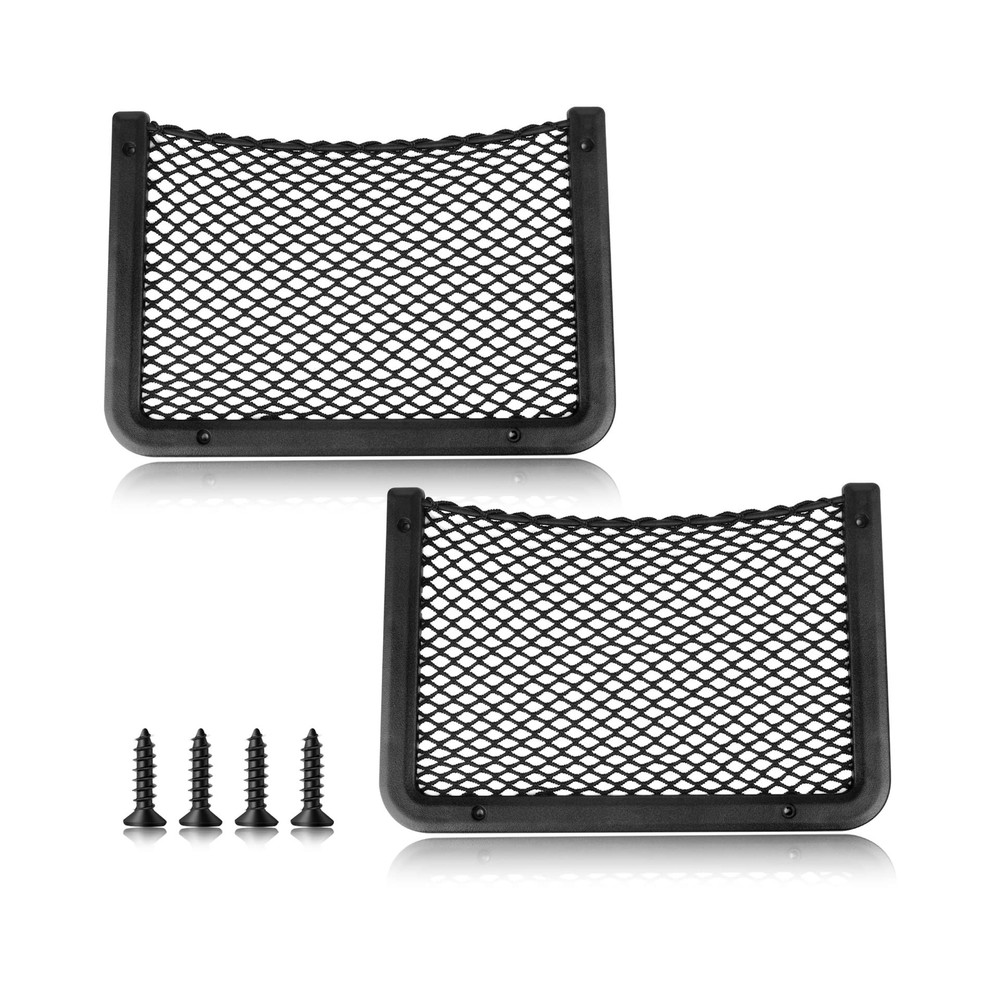 2-Pack ABS Plastic Car Cargo Nets for Storage & Organization – Fast Shipping-image