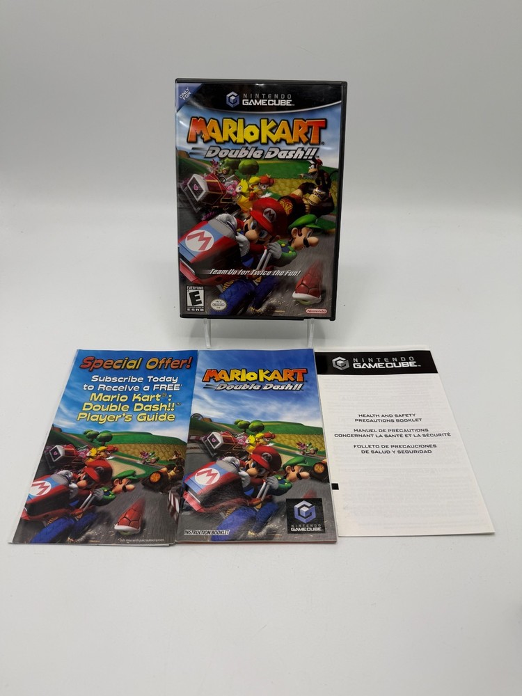Nintendo GameCube Mario Kart Double Dash!! Case & Manuals Only NO GAME AS IS