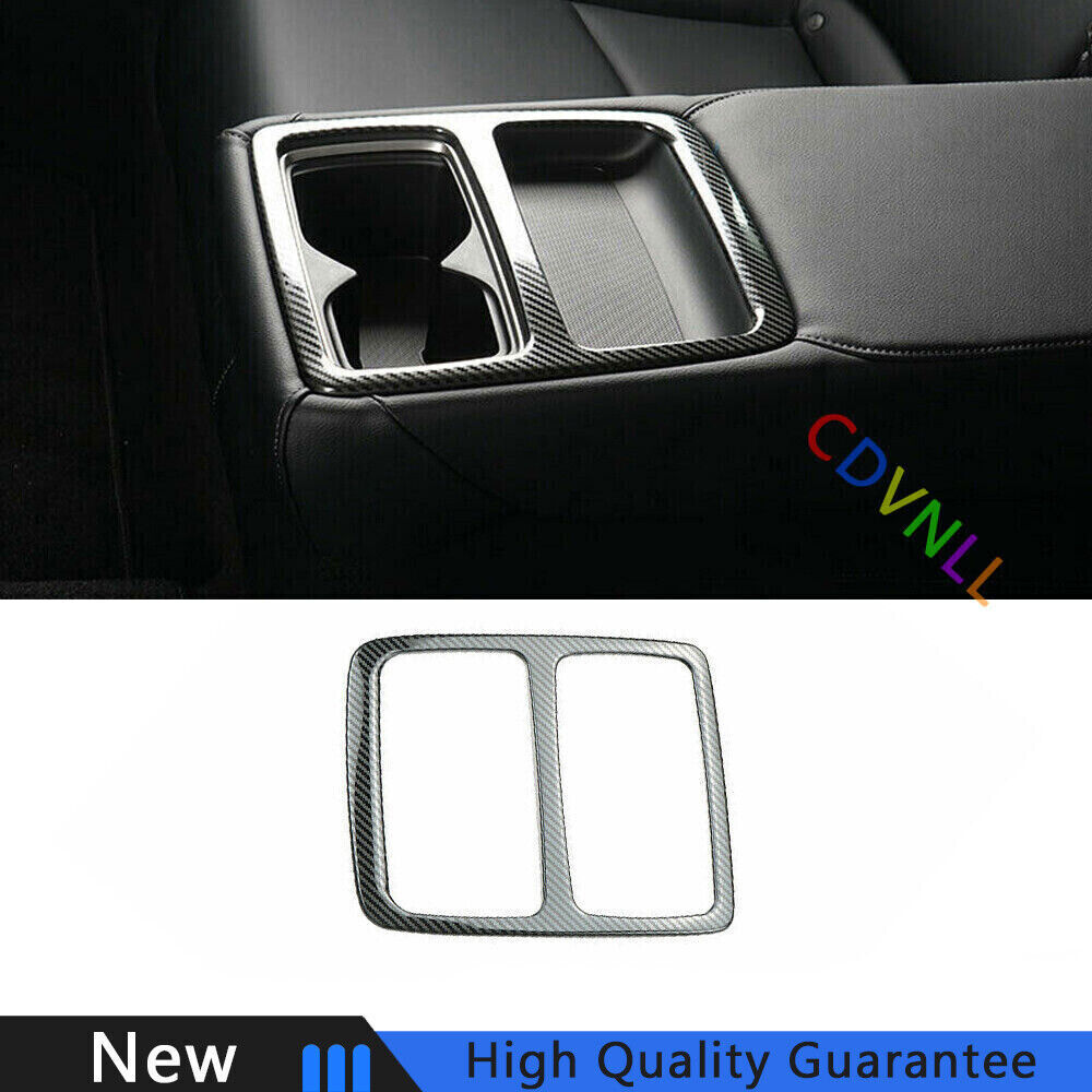 For Honda Accord 10th 18-2022 Steel Carbon Fiber Rear Drinking Glass Panel Cover