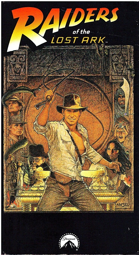 RAIDERS OF THE LOST ARK- Harrison Ford as Indiana Jones VHS LN EST