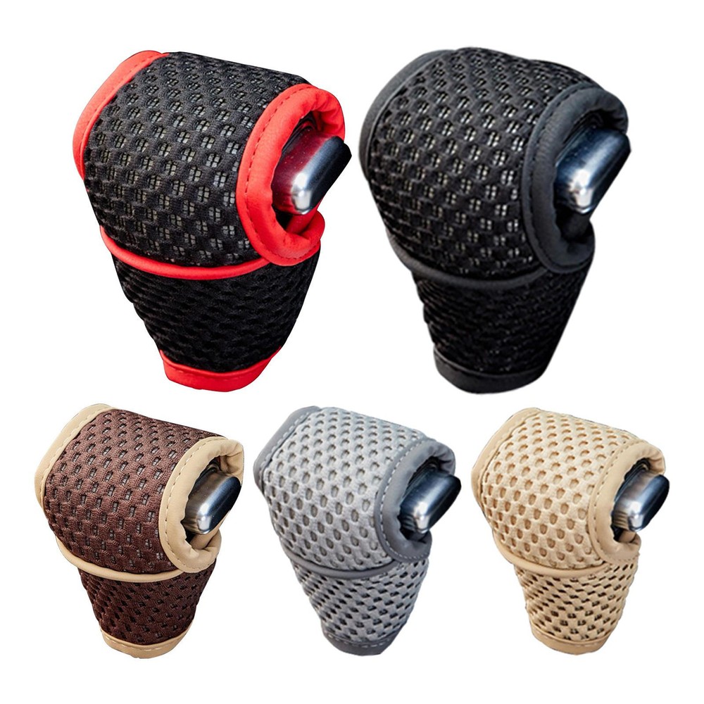Non-Slip PU Leather Universal Car Gear Shift Knob Cover Protector  