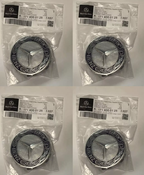 4x MERCEDES Alloy Wheel Center Cover Emblem Logo Badge Star Hub Cap Kit Set
