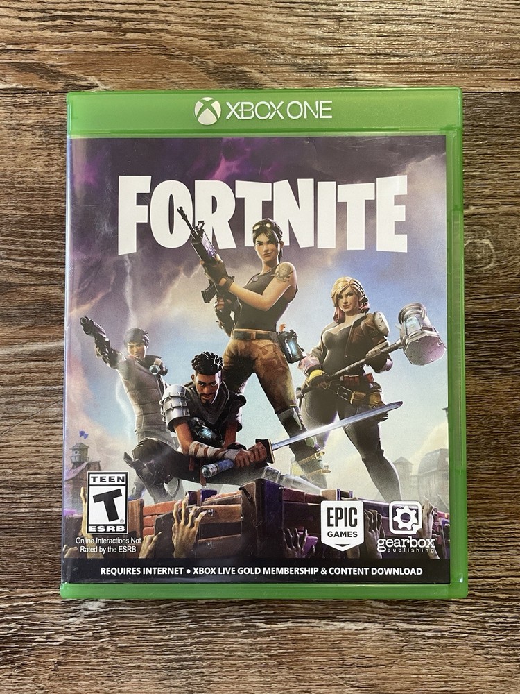 Fortnite (Xbox One, 2017) Video Game + Inserts (No Codes) Purple Case! Tested