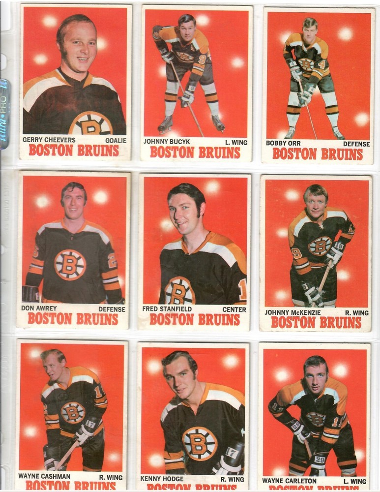 1970-71 Topps Partial Hockey Card Set HIGHER Grade Cards Bobby ORR 131/132