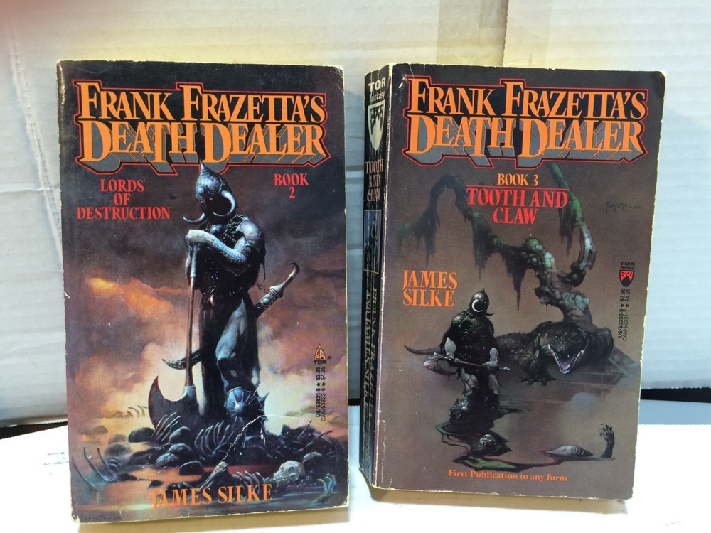 Frank Frazetta's Death Dealer by James Silke Books 2 & 3 First Editions 1989
