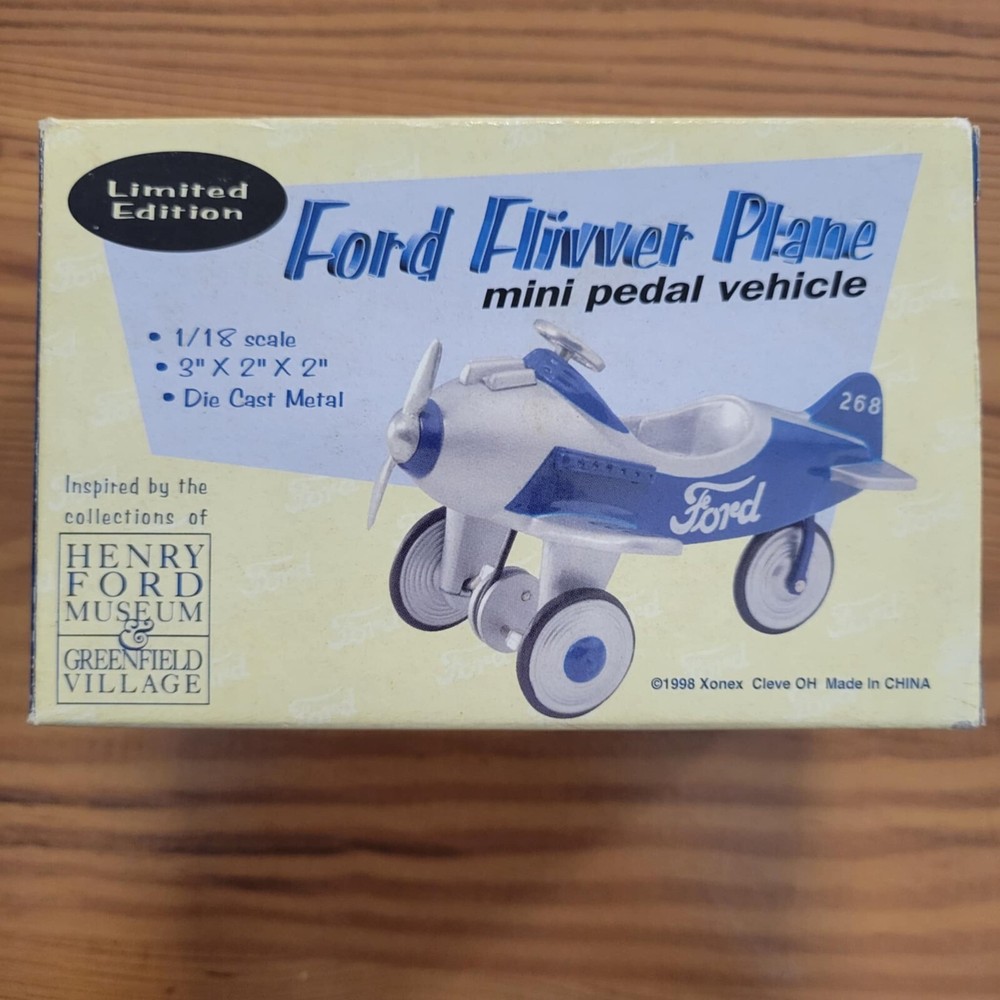 Ford Flivver Mini Pedal Plane-3”x2”x2”-Diecast-New