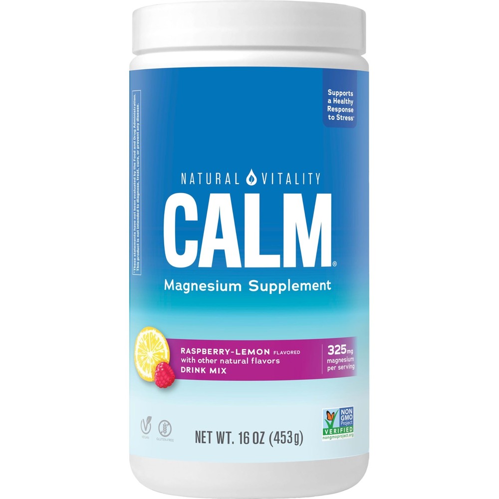 Natural Vitality Calm, Magnesium Citrate Supplement, Anti-St