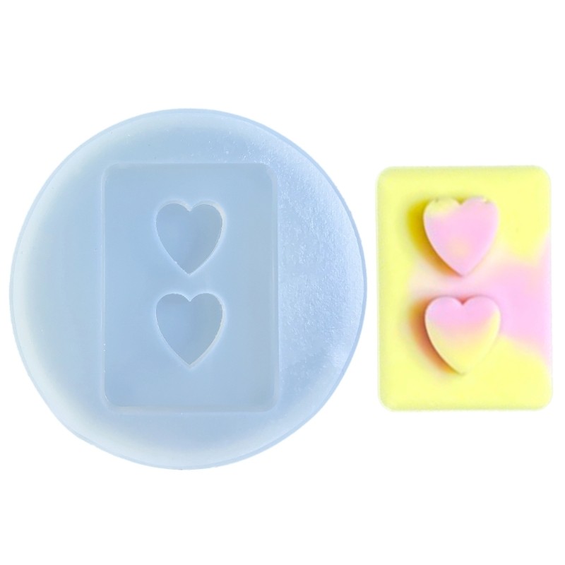 Resin Shaker Fillings Mold Heart DIY Epoxy Resin Mold for Quicksand Casting Mold