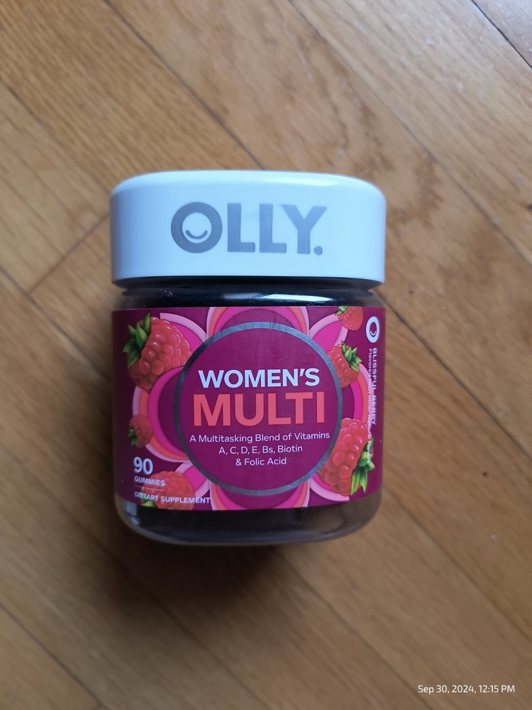 OLLY Women's Multivitamin Gummy Vitamins A D C E Biotin Folic Acid Berry Ex 9/25-image