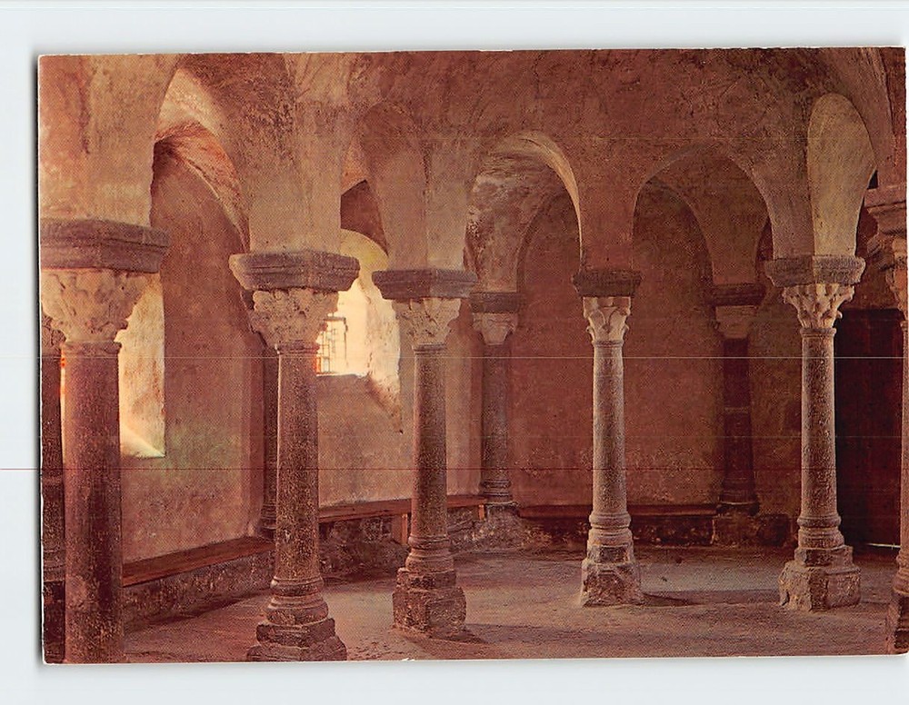 Postcard Interior of the Chapel Saint-Michel d'Aiguilhe Le Puy-en-Velay France