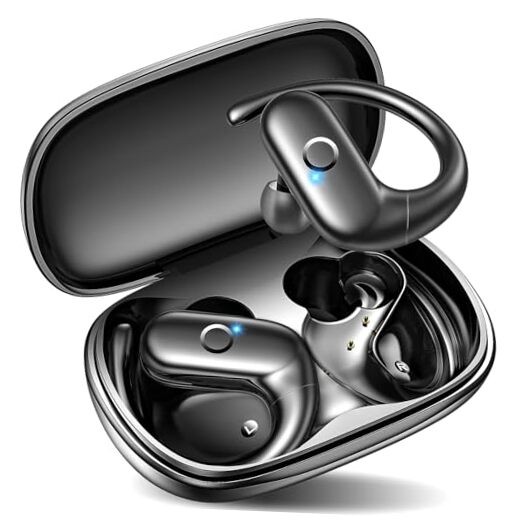 Wireless Earbuds Bluetooth Headphones Sport,Over Ear Buds with Deep Bass Black