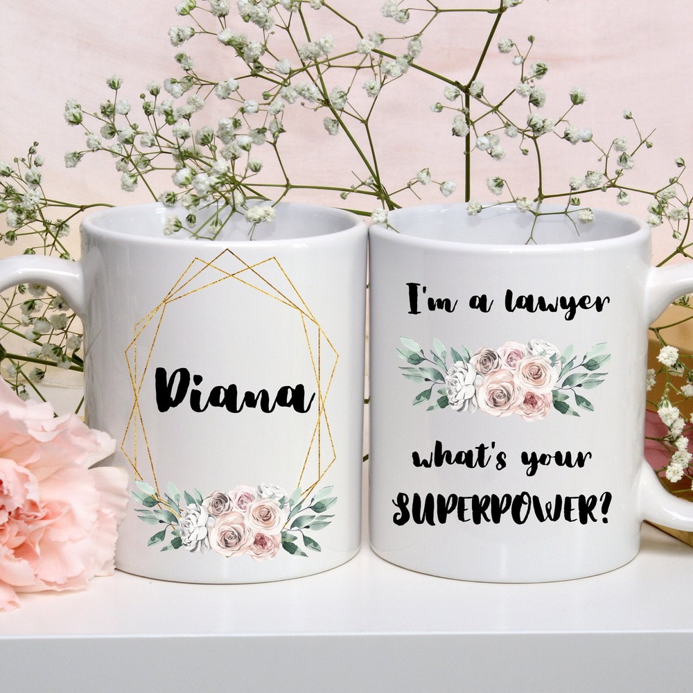 Personalized Profession Mug Lawyer Designer Mug What's Your Superpower Coffee