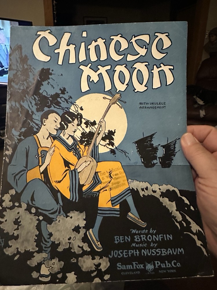 K 1926 Oriental Exotic Sheet Music CHINESE MOON by Nussbaum