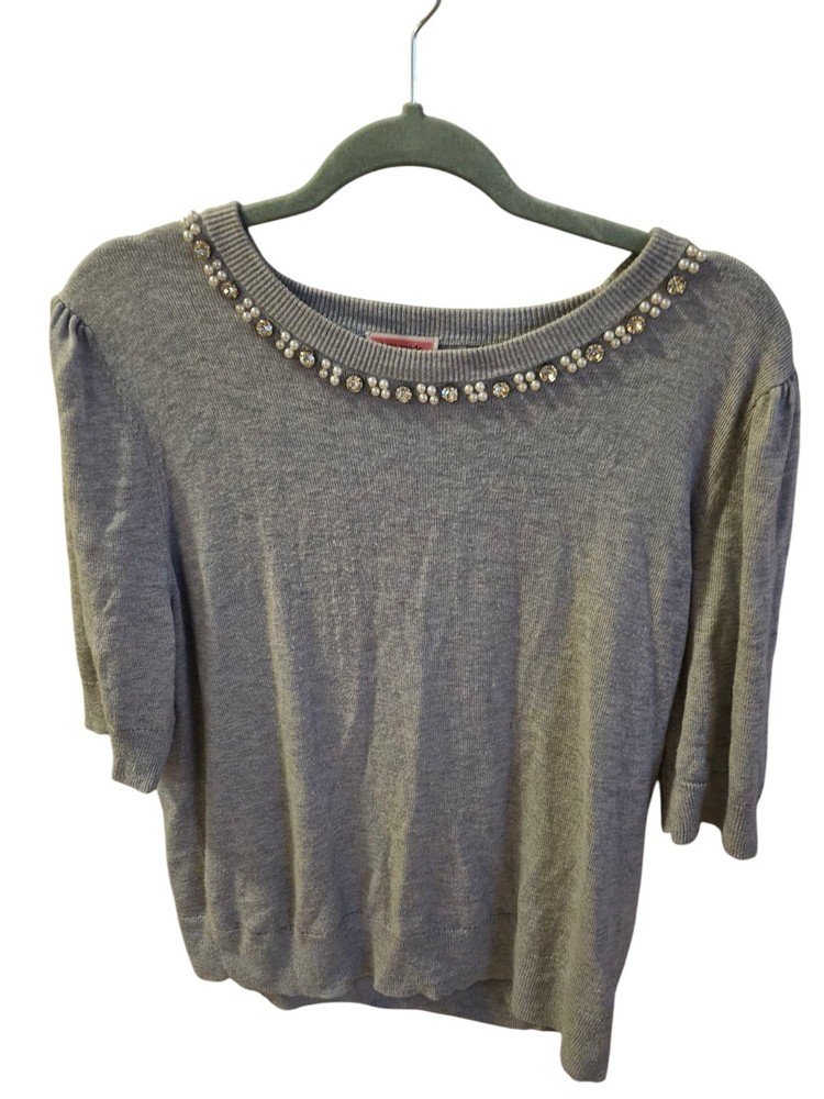 Kate Spade Embellished Neckline Blouse with Elegant Details