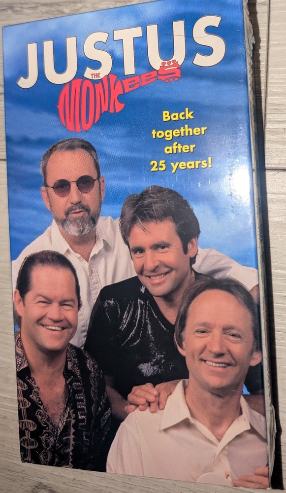 The Monkees Justus 1997 Rhino Home Video VHS Tape - Factory Sealed NEW