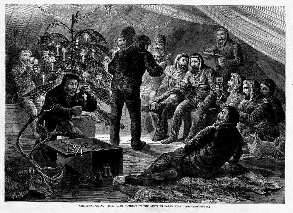 CHRISTMAS TREE CANDLE AUSTRIAN POLAR EXPEDITION HISTORY