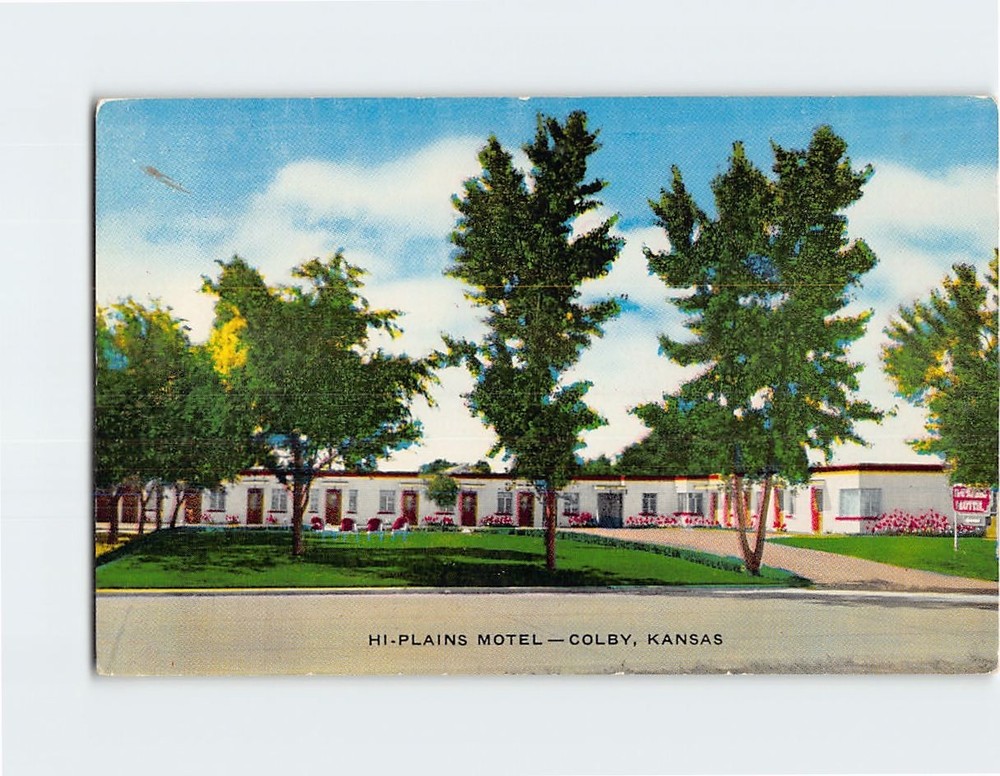 Postcard Hi-Plains Motel Colby Kansas USA