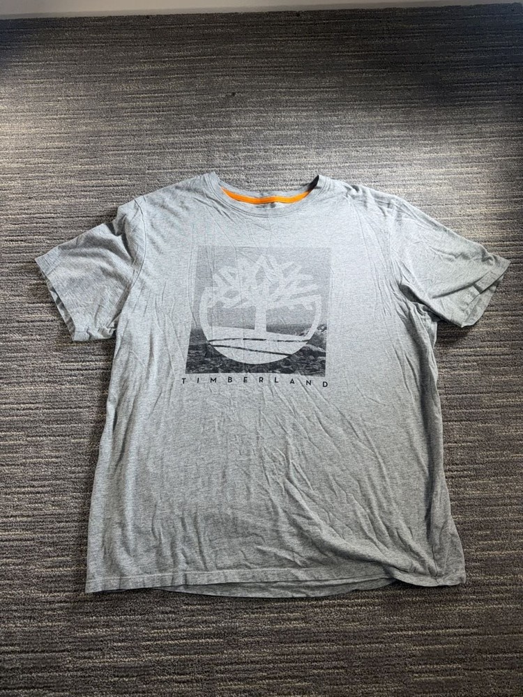 Timberland Graphic Logo T-Shirt Gray Size XL