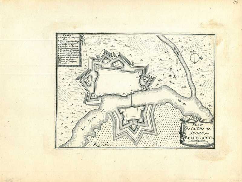 City map of Seurre