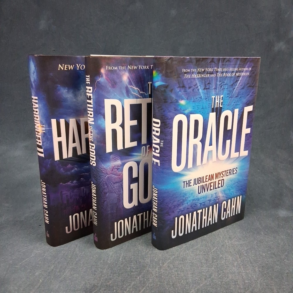 Jonathan Cahn 3 Book HC Lot Harbinger II Return Gods Oracle Prophecy