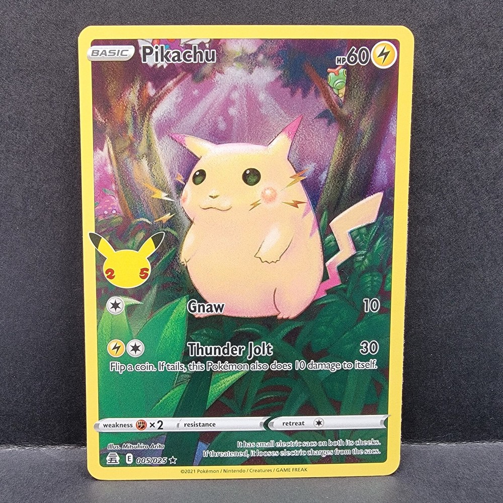 Pikachu 005/025 Celebrations 25th Anniversary Holo Rare Pokemon LP