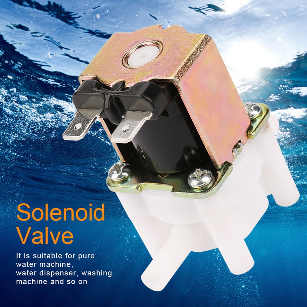 12V N/C Normally Closed Quick Insert Inlet Water Solenoid Valve For Pure Water