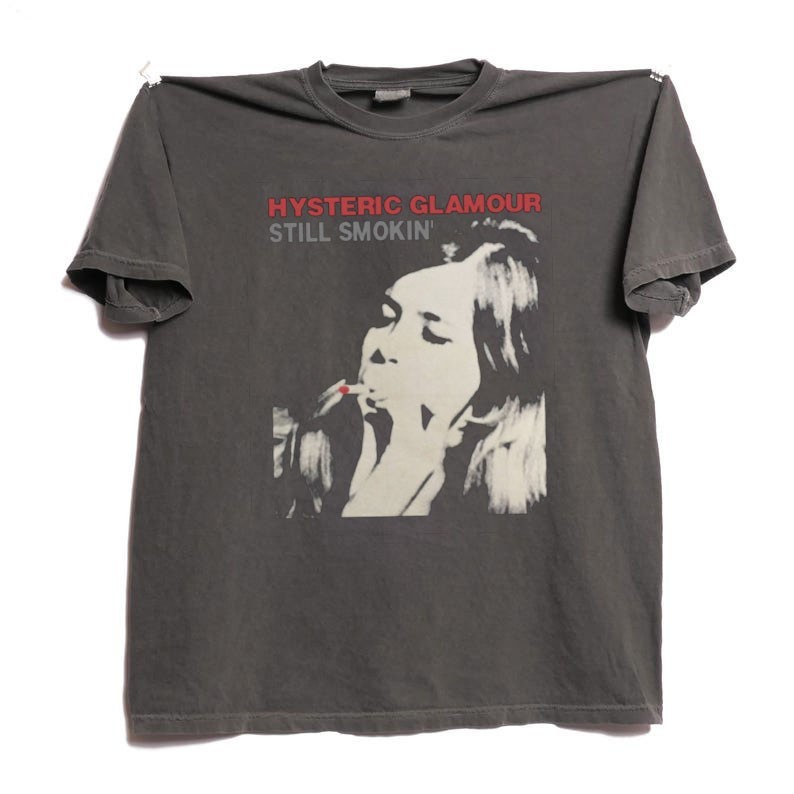 Hysteric Glamour Still Smokin' vtg charcoal t-shirt QT8066