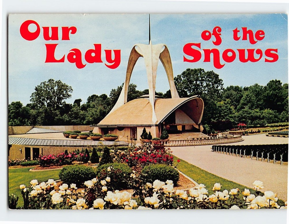 Postcard Our Lady of the Snows Shrine Belleville Illinois USA