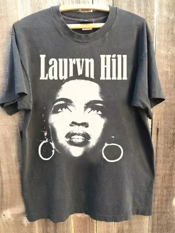 The Miseducation of Lauryn Hill Charcoal Unisex Heavy Cotton T-shirt Reprint