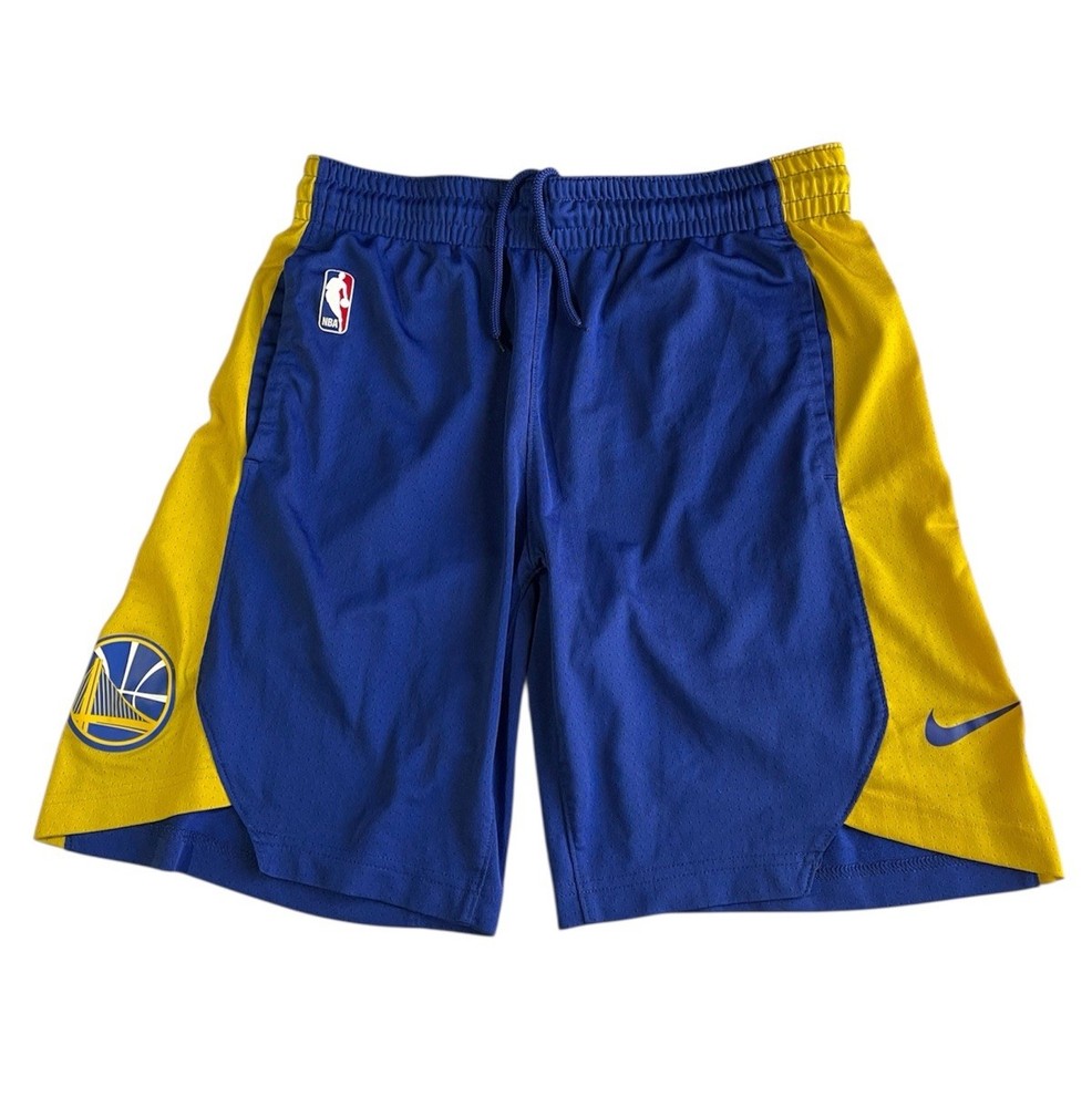 Nike NBA Golden State Warriors Basketball Shorts Men’s Size Medium Dri-Fit Blue
