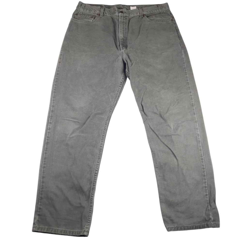 Vintage Levis 540 Jeans Mens 40x30 Green Denim 90s Relaxed Fit Brown Tab Baggy