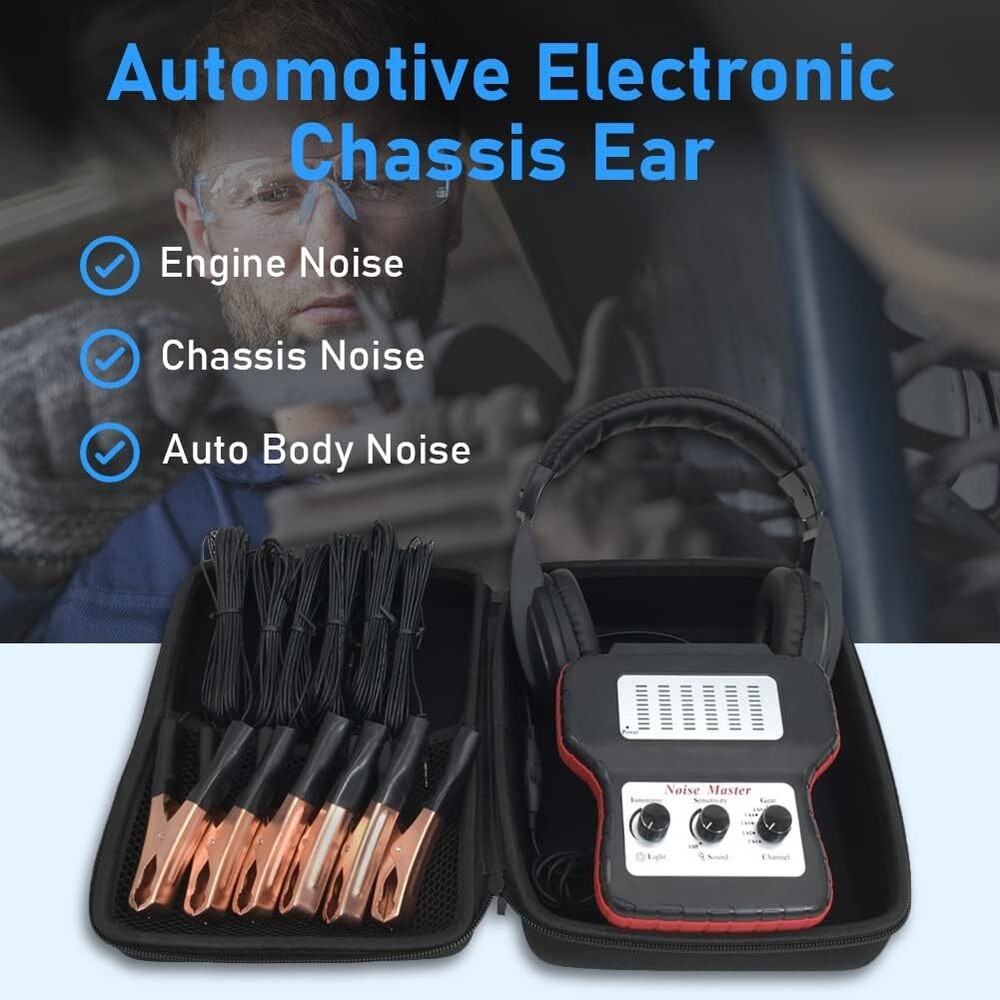 Chassis Ears Automotive Electronic Stethoscope 6-Ch Engine Noise Detector J8A5