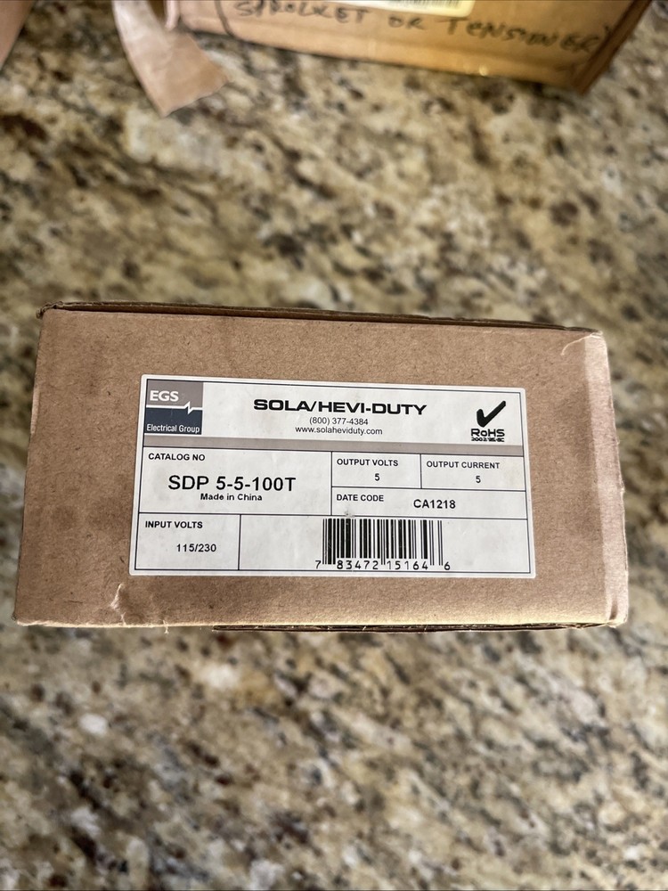 Sola/Emerson SDP5-5-100T 264VAC 6VDC 5A 30W AC-DC Industrial Power Supply