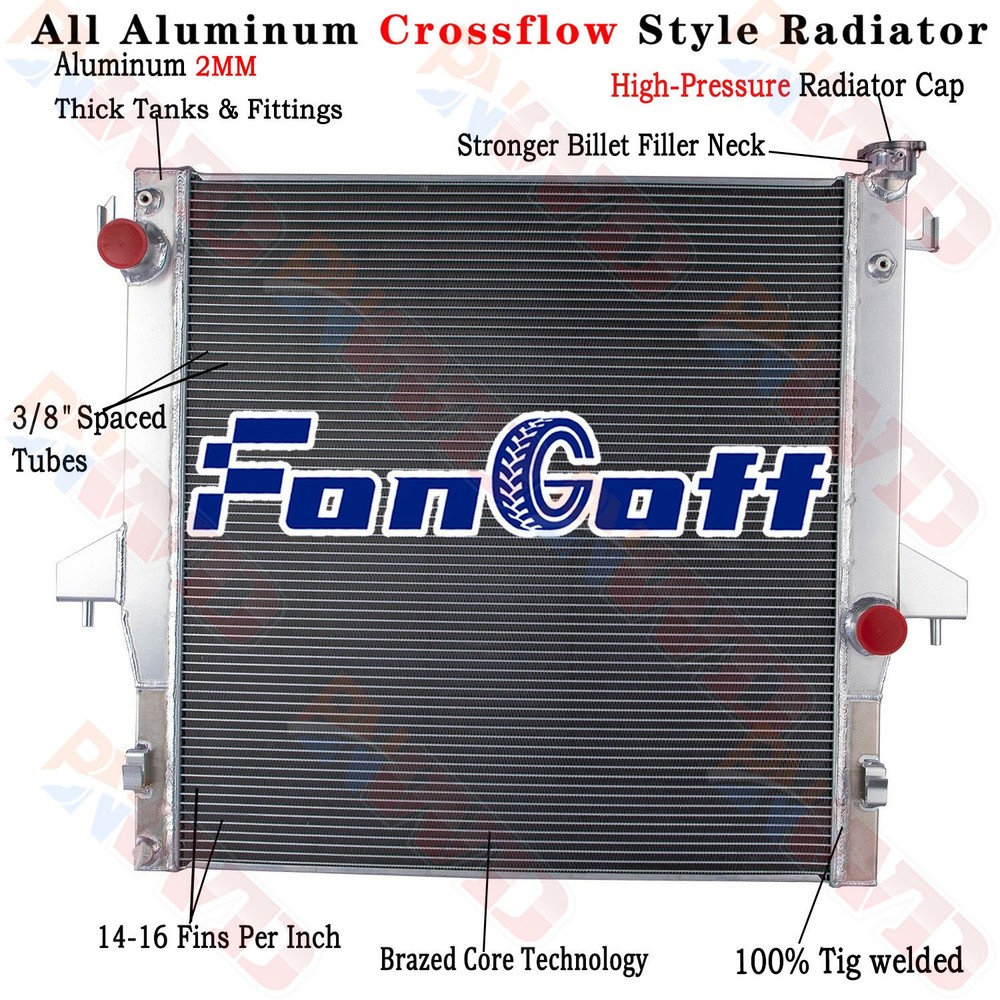 3Row Radiator For 2003-2010 2006 Dodge Ram 2500 3500 4500 5.9L 6.7L L6 Cummins