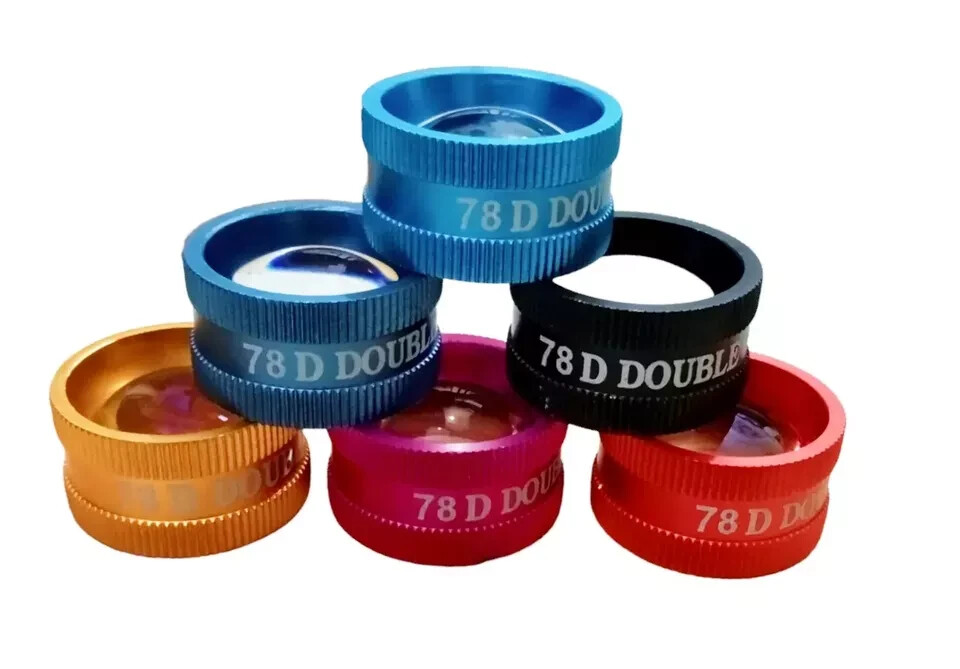 78D Accurate Diopter Ophthalmology Lens Set with Case 6pc Free Shipping Included-image