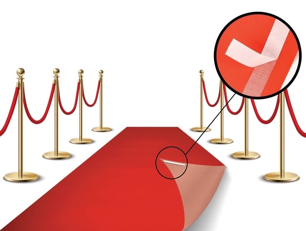 Red Carpet Runner for Party, 3x50ft - Hollywood Red Carpet Roll Out for Speci...