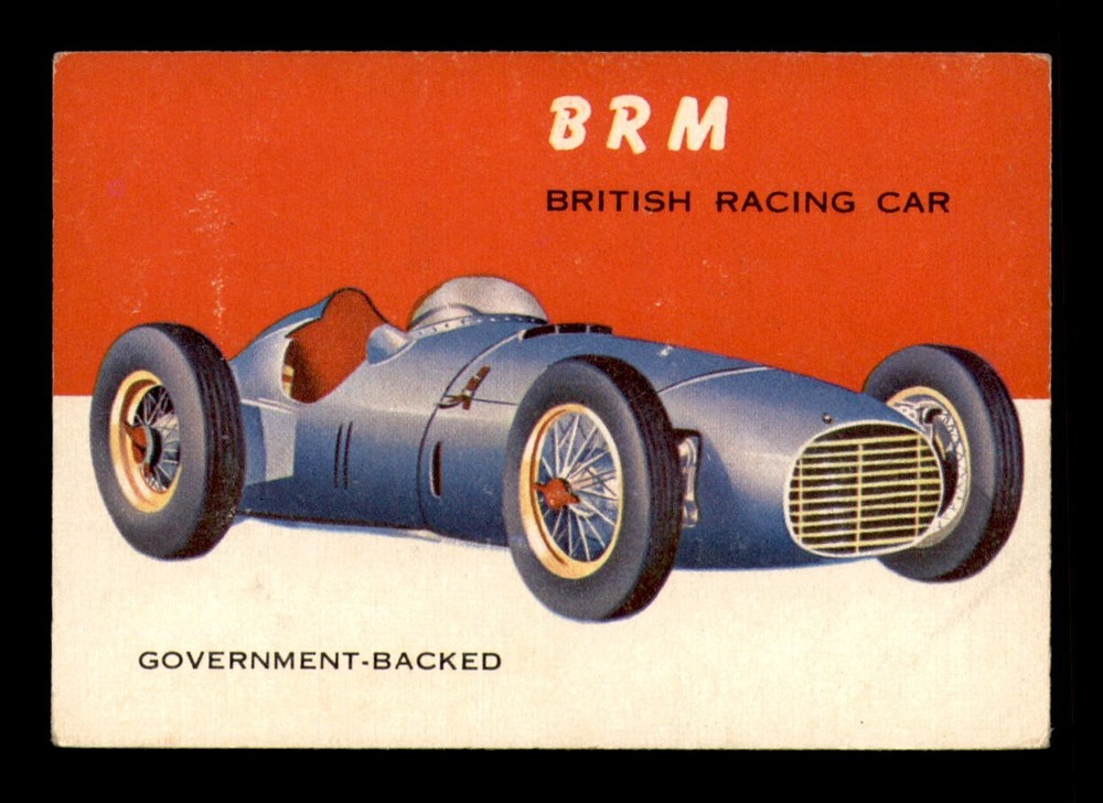 1954 Topps World on Wheels #39 BRM British Racing Car VG *OBGcards*