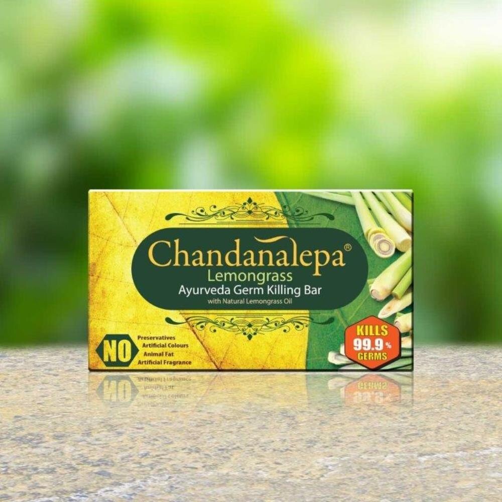 Lemongrass Chandanalepa Ayurveda 100g Beauty Body Herbal Soap