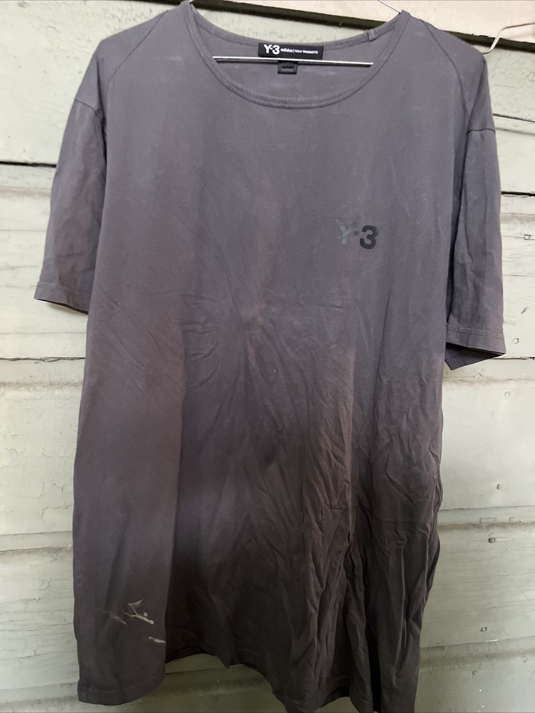 Y-3 Yohji Yamamoto adidas Collab S Logo Fade Short Sleeve T-Shirt Size M