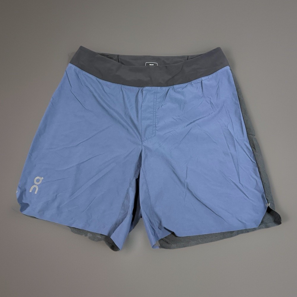 ON Cloud Shorts Mens Size Medium Blue Black Lined 5