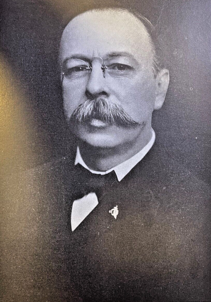 1909 Vintage Magazine Illustration Oregon Senator George E. Chamberlain